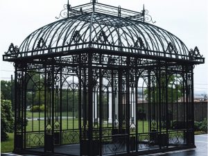 Black Victorian Style Glass Conservatory Greenhouse